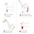 ShowerStart TSV Combo 3-Spray Pattern Handheld Shower Head 1.5 GPM with Auto Diverting Spout, No Mounts, Chrome, 9-Pack