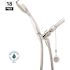 ShowerStart 1-Spray with Hot Water Saving Thermostatic Valve Wall Mount Handheld Shower Head 1.5 GPM in Chrome, 18-Pack