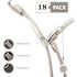 3-Spray Pattern with 2-GPM 18.35-in. Wall Mount Handheld Showerhead in Chrome and Thermostatic Shut-off Valve, (18-Pack)
