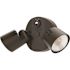 Lithonia Lighting Contractor Select HGX Dark Bronze Outdoor Integrated LED Flood Light with Dusk to Dawn Photocell