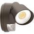 Lithonia Lighting Contractor Select HGX Dark Bronze Motion Activated Outdoor Integrated LED Flood Light with Photocell