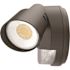 Lithonia Lighting Contractor Select HGX Dark Bronze Motion Activated Outdoor Integrated LED Flood Light with Photocell