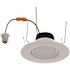 5/6 in. 10-Watt Selectable CCT Integrated LED Gimbal Recessed Downlight Trim Wet Location CEC Compliant Dimmable