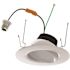 5/6 in. 10-Watt Selectable CCT Integrated LED Gimbal Recessed Downlight Trim Wet Location CEC Compliant Dimmable