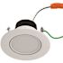 4 in. 8-Watt Selectable CCT Integrated LED Gimbal Recessed Downlight Trim Wet Location CEC Compliant Dimmable