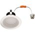4 in. 8-Watt Selectable CCT Integrated LED Recessed Light Deep Baffle Downlight Trim Wet Loc CEC Compliant Dim