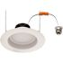 6 in. 10.5-Watt Selectable CCT Integrated LED Recessed Light Deep Smooth Downlight Trim Wet Loc CEC Compliant Dim