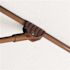 9 ft. Woodgrain Aluminum Commercial Market Patio Umbrella Fiberglass Ribs and Pulley Lift in Antique Beige Sunbrella