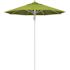 7.5 ft. Silver Aluminum Commercial Market Patio Umbrella Fiberglass Ribs and Pulley Lift in Macaw Sunbrella