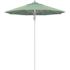 California Umbrella 7.5 ft. Silver Aluminum Commercial Market Patio Umbrella Fiberglass Ribs and Pulley Lift in Spa Sunbrella