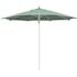 California Umbrella 11 ft. Silver Aluminum Commercial Fiberglass Ribs Market Patio Umbrella and Pulley Lift in Spa Sunbrella