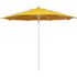 11 ft. Silver Aluminum Commercial Market Patio Umbrella Fiberglass Ribs and Pulley lift in Sunflower Yellow Sunbrella