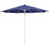 11 ft. Silver Aluminum Commercial Market Patio Umbrella Fiberglass Ribs and Pulley lift in Pacific Blue Sunbrella