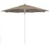 11 ft. Silver Aluminum Commercial Market Patio Umbrella Fiberglass Ribs and Pulley lift in Spectrum Dove Sunbrella