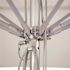 11 ft. Silver Aluminum Commercial Market Patio Umbrella Fiberglass Ribs and Pulley lift in Spectrum Aztec Sunbrella