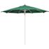 11 ft. Silver Aluminum Commercial Market Patio Umbrella Fiberglass Ribs and Pulley lift in Spectrum Aztec Sunbrella