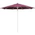 11 ft. Silver Aluminum Commercial Market Patio Umbrella Fiberglass Ribs and Pulley lift in Canvas Iris Sunbrella