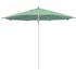 11 ft. Silver Aluminum Commercial Market Patio Umbrella Fiberglass Ribs and Pulley lift in Spectrum Mist Sunbrella