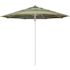 11 ft. Silver Aluminum Commercial Market Patio Umbrella Fiberglass Ribs and Pulley lift in Astoria Lagoon Sunbrella