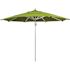 California Umbrella 11 ft. Silver Aluminum Commercial Market Patio Umbrella with Pulley Lift in Macaw Sunbrella