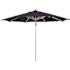 California Umbrella 11 ft. Silver Aluminum Commercial Market Patio Umbrella with Pulley Lift in Navy Sunbrella
