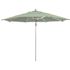 California Umbrella 11 ft. Silver Aluminum Commercial Market Patio Umbrella with Pulley Lift in Spa Sunbrella