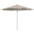 California Umbrella 11 ft. Silver Aluminum Commercial Market Patio Umbrella with Pulley Lift in Granite Sunbrella
