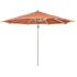 California Umbrella 11 ft. Silver Aluminum Commercial Market Patio Umbrella with Pulley Lift in Dolce Mango Sunbrella