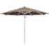 California Umbrella 11 ft. Silver Aluminum Commercial Market Patio Umbrella with Pulley Lift in Taupe Sunbrella