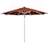 California Umbrella 11 ft. Silver Aluminum Commercial Market Patio Umbrella with Pulley Lift in Terracotta Sunbrella