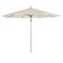California Umbrella 11 ft. Silver Aluminum Commercial Market Patio Umbrella with Pulley Lift in Canvas Sunbrella