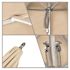 California Umbrella 6 ft. Silver Aluminum Commercial Market Patio Umbrella with Pulley Lift in Antique Beige Sunbrella