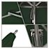 California Umbrella 6 ft. Silver Aluminum Commercial Market Patio Umbrella with Pulley Lift in Forest Green Sunbrella