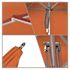 California Umbrella 6 ft. Silver Aluminum Commercial Market Patio Umbrella with Pulley Lift in Tuscan Sunbrella