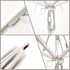 California Umbrella 9 ft. Silver Aluminum Commercial Market Patio Umbrella with Pulley Lift in Bay Brown Sunbrella