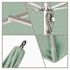 California Umbrella 7.5 ft. Square Silver Aluminum Commercial Market Patio Umbrella with Pulley Lift in Spa Sunbrella