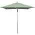 California Umbrella 7.5 ft. Square Silver Aluminum Commercial Market Patio Umbrella with Pulley Lift in Spa Sunbrella