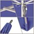 7.5 ft. Square Silver Aluminum Commercial Market Patio Umbrella with Pulley Lift in Pacific Blue Sunbrella