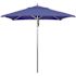 7.5 ft. Square Silver Aluminum Commercial Market Patio Umbrella with Pulley Lift in Pacific Blue Sunbrella