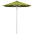 California Umbrella 7.5 ft. Silver Aluminum Commercial Market Patio Umbrella with Pulley Lift in Macaw Sunbrella