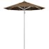 California Umbrella 7.5 ft. Silver Aluminum Commercial Market Patio Umbrella with Pulley Lift in Cocoa Sunbrella