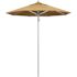 California Umbrella 7.5 ft. Silver Aluminum Commercial Market Patio Umbrella with Pulley Lift in Wheat Sunbrella
