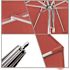 California Umbrella 7.5 ft. Silver Aluminum Commercial Market Patio Umbrella with Pulley Lift in Henna Sunbrella