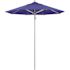 California Umbrella 7.5 ft. Silver Aluminum Commercial Market Patio Umbrella with Pulley Lift in Pacific Blue Sunbrella