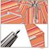 California Umbrella 7.5 ft. Silver Aluminum Commercial Market Patio Umbrella with Pulley Lift in Dolce Mango Sunbrella