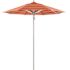 California Umbrella 7.5 ft. Silver Aluminum Commercial Market Patio Umbrella with Pulley Lift in Dolce Mango Sunbrella