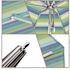 California Umbrella 7.5 ft. Silver Aluminum Commercial Market Patio Umbrella with Pulley Lift in Seville Seaside Sunbrella