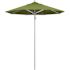 California Umbrella 7.5 ft. Silver Aluminum Commercial Market Patio Umbrella with Pulley Lift in Specturm Cilantro Sunbrella