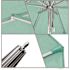 California Umbrella 7.5 ft. Silver Aluminum Commercial Market Patio Umbrella with Pulley Lift in Spectrum Mist Sunbrella