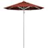 California Umbrella 7.5 ft. Silver Aluminum Commercial Market Patio Umbrella with Pulley Lift in Terracotta Sunbrella